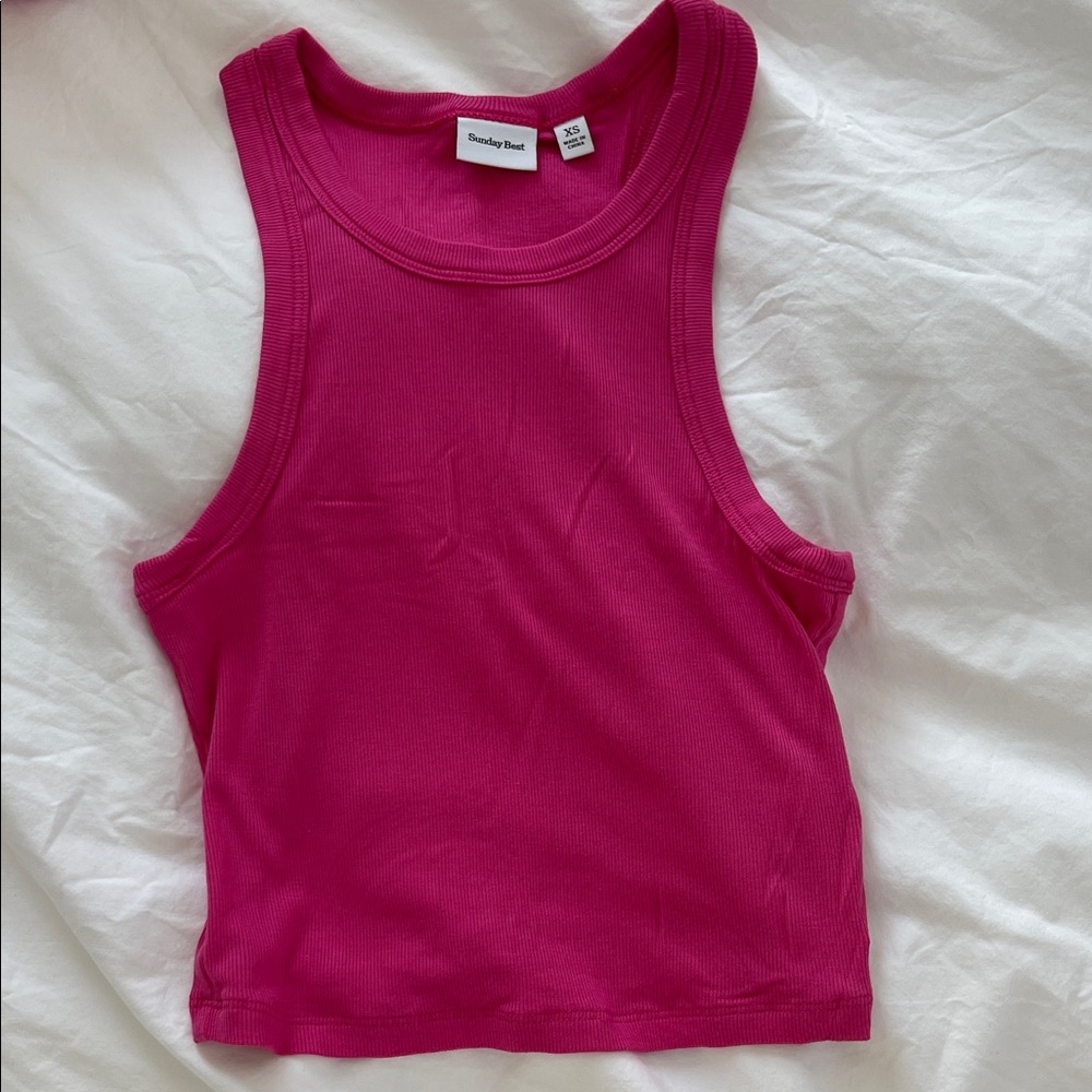 NWOT Aritzia Sunday Best Pink Top EUC
